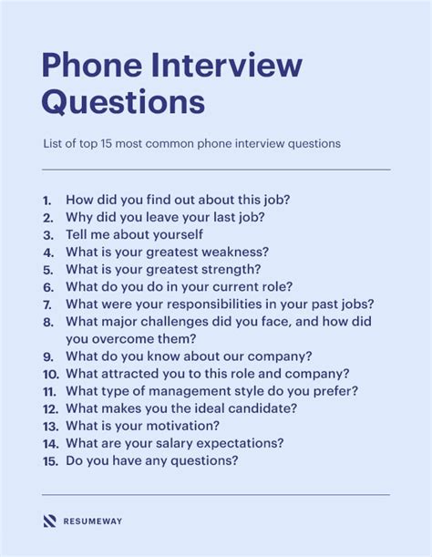 what questions to ask on a phone interview