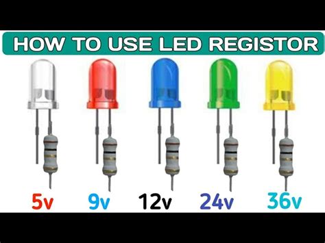 what resistor to use with led 24v