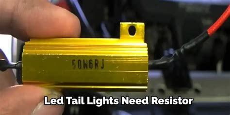 what resistor to use with led tail lights