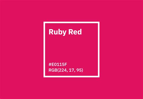 what shade is ruby red