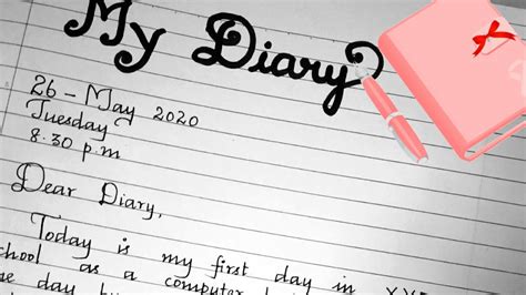 what should i write in my daily diary