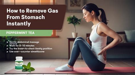 what should we do to remove gas from stomach