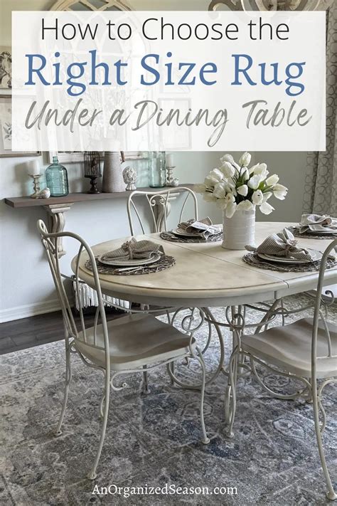 what size.rug.to.use.under.dining room table