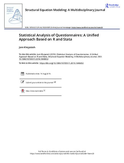 what statistical analysis should i use for questionnaires