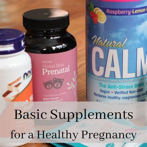 what supplements can you take while pregnant