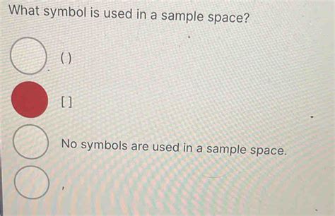 what symbol is used in a sample space
