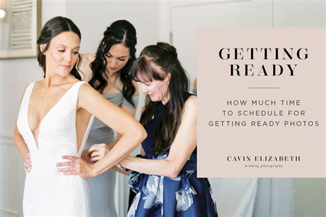 what time should a bride start getting ready