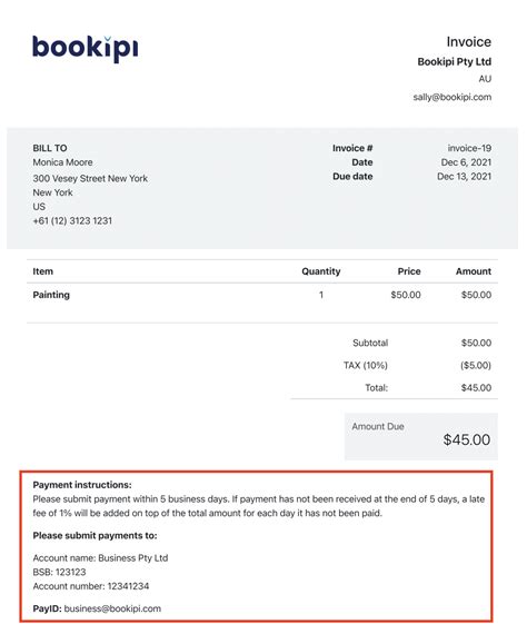 what to add to an invoice