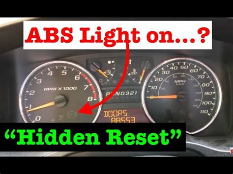 what to check when abs light comes on