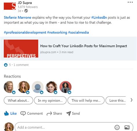 what to comment on a linkedin post