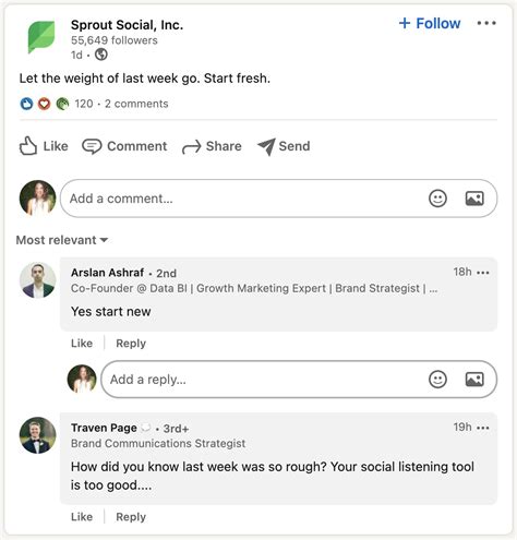 what to comment under a linkedin post