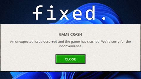 what to do if a game crashes