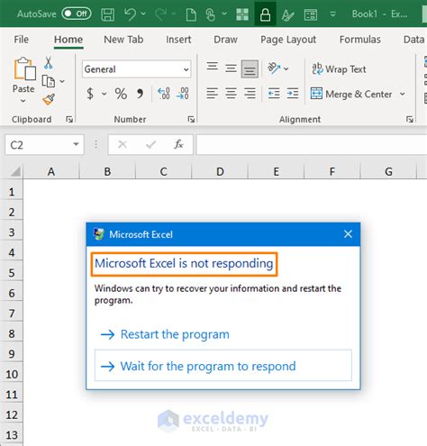 what to do if excel is not responding on mac