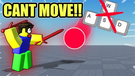 what to do if you can't move in a roblox game