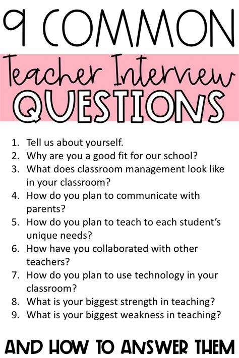 what to do in a school interview