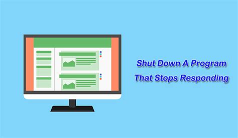 what to do when a program stops responding