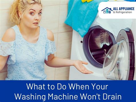 what to do when a washing machine won t drain