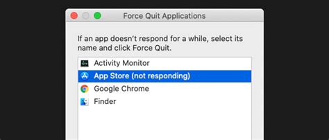 what to do when application is not responding mac