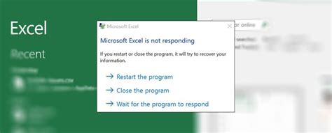 what to do when excel is not responding on mac