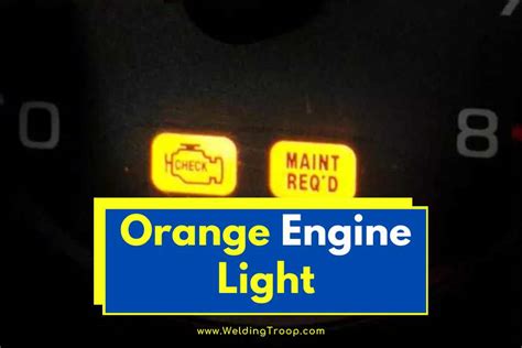 what to do when orange engine light comes on