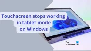 what to do when tablet touch screen stops working