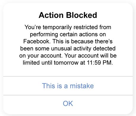 what to do when your facebook account is restricted