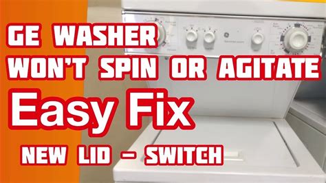 what to do when your ge washer won't spin