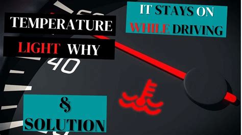 what to do when your temperature light comes on while driving