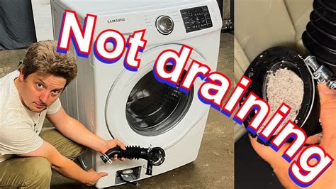 what to do when your washing machine doesn't drain