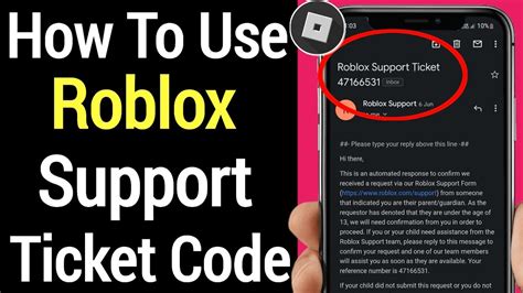 what to do with roblox support ticket number