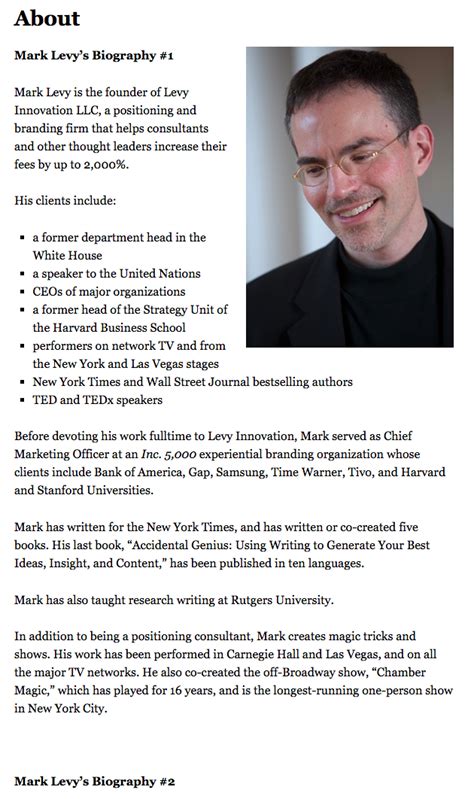 what to include in a professional bio