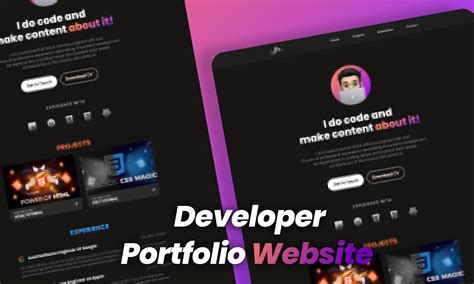 what to include in a web developer portfolio