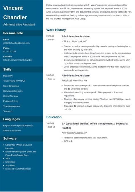 what to include in personal information in resume