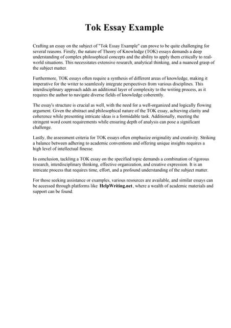 what to include in tok essay introduction