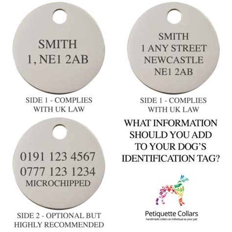 what to include on a dog tag uk