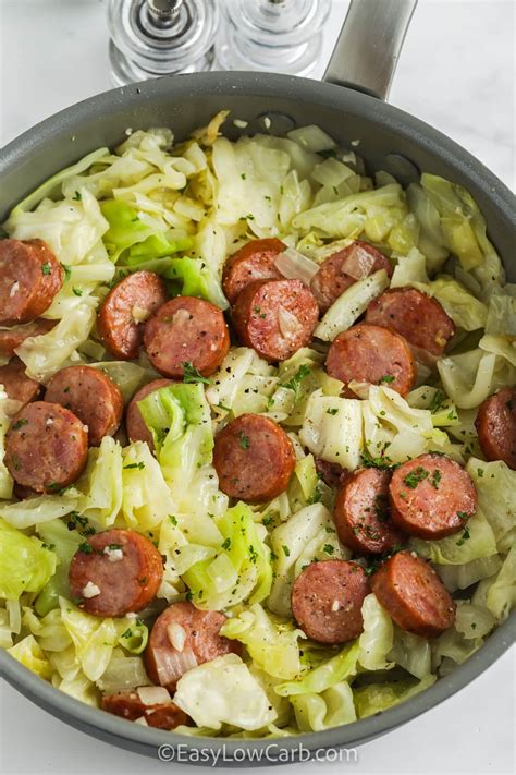 what to make with fried cabbage and sausage