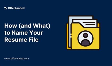 what to name your resume file examples