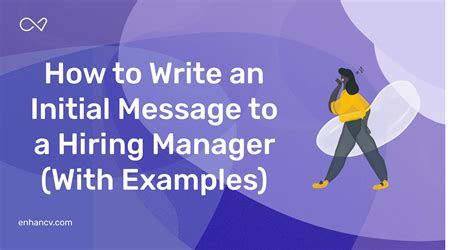 what to put for message to hiring manager