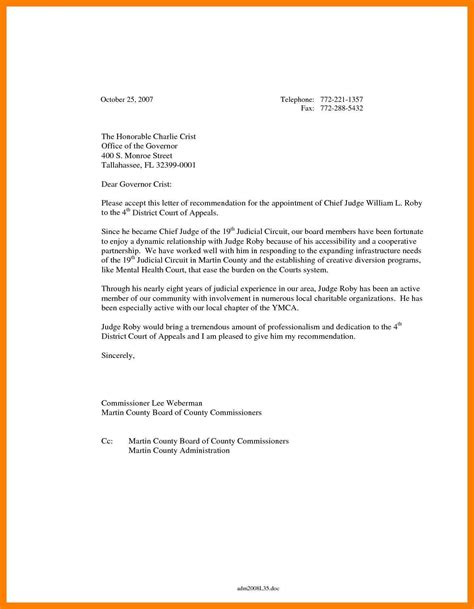 what to put in a letter to a judge