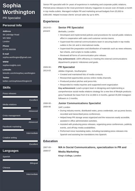 what to put in a personal profile on cv