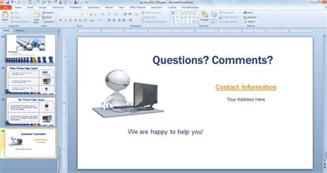 what to put on the last slide of a powerpoint