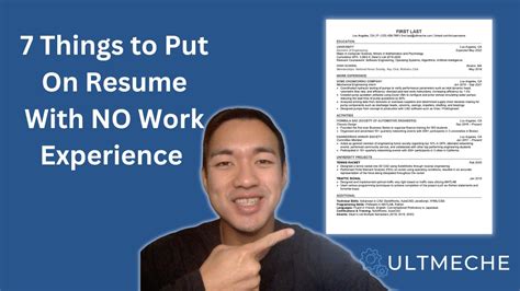 what to put on work experience on a resume if you have none