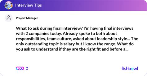 what to say during final interview