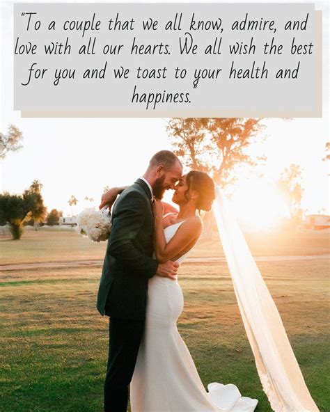 what to say in a toast to bride and groom