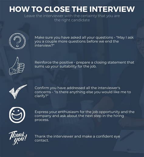 what to say to close an interview