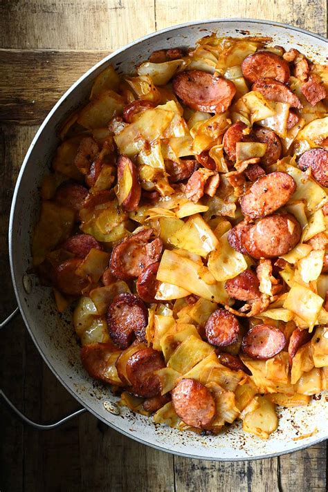 what to serve with fried cabbage and kielbasa