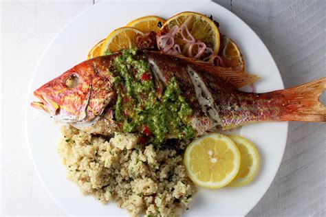what to serve with whole red snapper