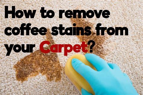 what to use to get coffee stain out of carpet