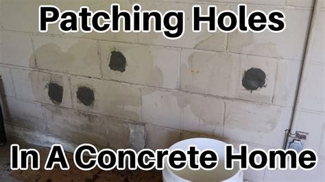 what to use to patch hole in concrete wall