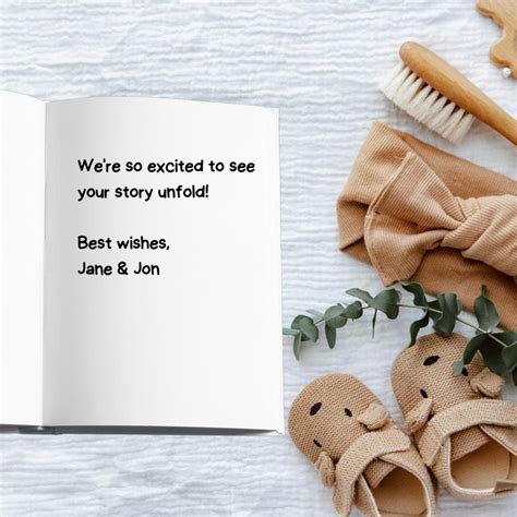 what to write in a baby book